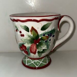 FITZ and Floyd “Winter Holiday” Ceramic Mug 4.5”